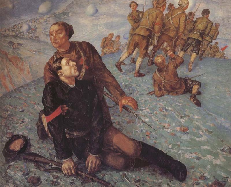Death of the Commissar, Kuzma Petrov-Vodkin